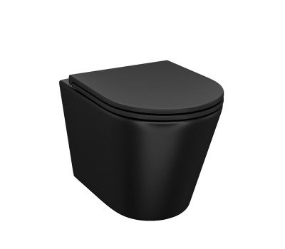 Унитаз подвесной IDDIS Calipso CALR3BMi25 черный матовый