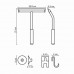 Скребок WasserKRAFT Kammel K-8300WHITE 211W белый матовый 
