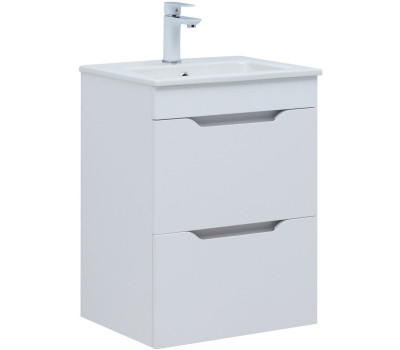 Тумба под раковину Aquanet Практика 50 белый глянец 00347914 Тумба под раковину Aquanet Практика 50 белый глянец 00347914