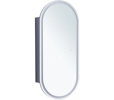 Зеркальный шкаф Aquanet Монте 40 белый, с LED подсветкой 00344786 
