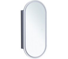 Зеркальный шкаф Aquanet Монте 40 белый, с LED подсветкой 00344786 