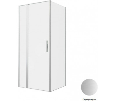 Душевой уголок Allen Brau Priority 90x80 3.31026.BA + 3.31041.BA серебро браш 