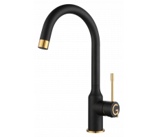 Смеситель для кухни Rivelato Garda U-обр. D-35ммoro 1923502 antracite oro Смеситель для кухни Rivelato Garda U-обр. D-35ммoro 1923502 antracite oro