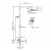 Душевая система WasserKRAFT A199.069.065.087.CH Thermo хром 