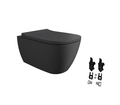 Унитаз подвесной Alice Wunder 45000108SET черный матовый 