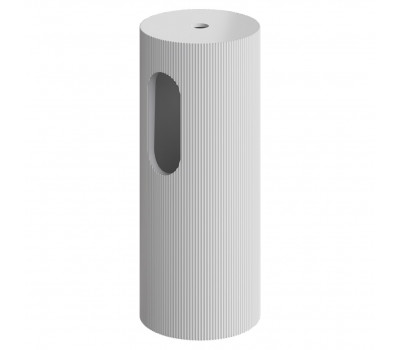 Пьедестал для раковины рифленый Armadi Art SOLE Corian Matte white 801-Base-Rib 