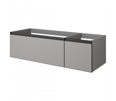 Тумба Armadi Art LUNA QUATRO 2 140см профиль ANTHRACITE 790-M2-140-L-A 