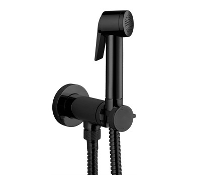 Гигиенический душ BOSSINI Paloma Flat E37015B.073 Черный матовый 