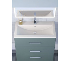 Раковина для ванной кварцевая Uperwood Foster Quartz 80х45,5х17,5 см, белая матовая, жасмин 291030036 Раковина для ванной кварцевая Uperwood Foster Quartz 80х45,5х17,5 см, белая матовая, жасмин 291030036