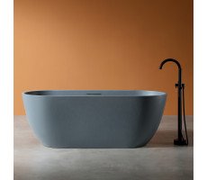 Ванна из искусственного камня ABBER Frankfurt AM9941G серая матовая  Ванна из искусственного камня ABBER Frankfurt AM9941G серая матовая