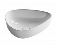 Умывальник чаша накладная ассиметричной формы Element 455*320*155мм Ceramica Nova CN5026 Белый 