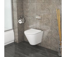 Унитаз Grossman GR-4477S подвесной БЕЗОБОДКОВЫЙ  с тонкой крышкой