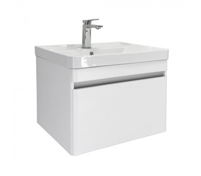 Подвесная тумба-умывальник Comforty Валдай-60П белый матовый с раковиной 4460 00-00020674 