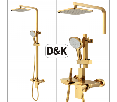 Душевая система DK Berlin Tourto DA1433703A01 золотой 
