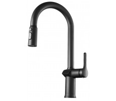 Смеситель для кухни вытяжной с дисплеем Black K15B LED ESKO Смеситель для кухни вытяжной с дисплеем Black K15B LED ESKO