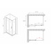 Душевой уголок 140х50 см ABBER Schwarzer Diamant AG30140B5-S50B5 черный матовый 