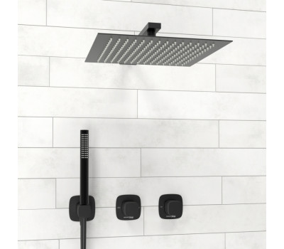 Душевая система WasserKRAFT Nuthe 9100 A9151.264.219.162.327.242.217 черный матовый 