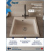 Мойка для кухни 51х51 бежевая матовая Teymi Lori Box T120135 
