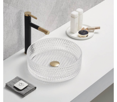 Раковина Ceramalux GL01 прозрачное стекло 