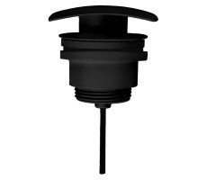 Донный клапан AZARIO для раковины, квадрат, CLIC-CLAC, G 1 1/4, латунь, черный матовый AZ-106-BL Донный клапан AZARIO для раковины, квадрат, CLIC-CLAC, G 1 1/4, латунь, черный матовый AZ-106-BL