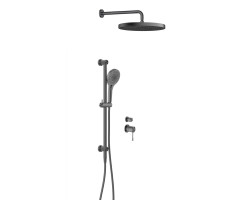 Встраиваемый комплект для душа Feramolli Sole SGB7, графит Встраиваемый комплект для душа Feramolli Sole SGB7, графит