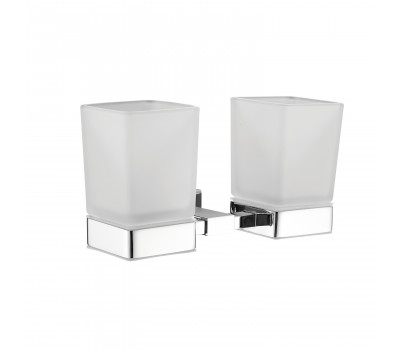 Стакан для ванной комнаты двойной Shevanik SG5622, хром