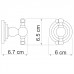 Крючок WasserKRAFT Ammer K-7000 7023D никель 