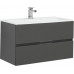 Тумба с раковиной Aquanet Алвита 90 серый антрацит Тумба с раковиной Aquanet Алвита 90 серый антрацит