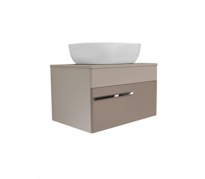 Тумба Runo Вудлайн 65 подвесная розовая/бежевая под накладной умывальник 00-00004899 Тумба Runo Вудлайн 65 подвесная розовая/бежевая под накладной умывальник 00-00004899