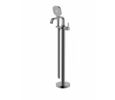 Смеситель для ванны напольного монтажа WONZON & WOGHAND TETRA Темный графит WW-841220-BGM Смеситель для ванны напольного монтажа WONZON & WOGHAND TETRA Темный графит WW-841220-BGM