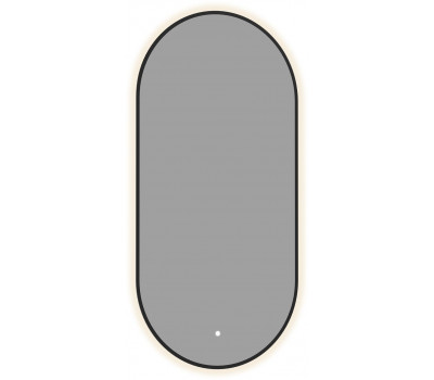 Зеркало Aquanet Контур 500х1000 LED TX овал,черный 00367644 