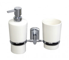 Стакан/дозатор WasserKRAFT  K-28189 Хром 