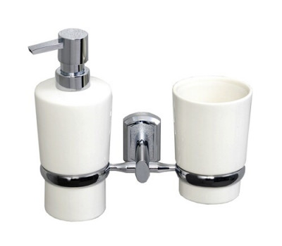 Стакан/дозатор WasserKRAFT  K-28189 Хром 