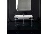 Консоль металл/дерево Kerasan Waldorf 9203K1cr цвет хром 