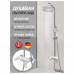 Душевая система Hansberge H5033W белый/хром Душевая система Hansberge H5033W белый/хром