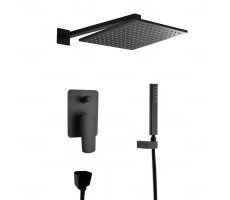 Душевой комплект Feramolli BL709-12 (30см.), черный матовый Душевой комплект Feramolli BL709-12 (30см.), черный матовый