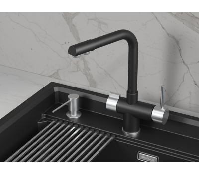 Смеситель для кухни GRANULA 5008, ТУРМАЛИН 