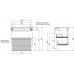 Тумба под раковину Aquanet Нота New 75 дуб светлый 