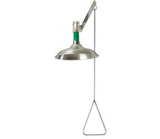 Аварийный душ для установки на потолок из нерж. стали с рычагом NOFER SC820SS 