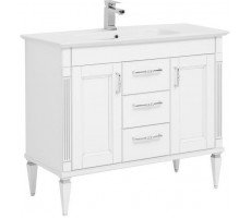 Тумба под раковину Aquanet Селена 105 белый/серебро (3 ящика, 2 дверцы) Тумба под раковину Aquanet Селена 105 белый/серебро (3 ящика, 2 дверцы)