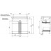 Тумба с раковиной Aquanet Вега 80 (Flat) напольная 2 ящ. цв. белый глянец 00345382 Тумба с раковиной Aquanet Вега 80 (Flat) напольная 2 ящ. цв. белый глянец 00345382