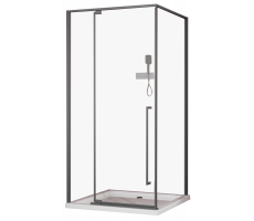 Ограждение душевое ESBANO ESA-128PS-GM
Размер: 120 х 80 х 195 оружейная сталь 