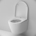 Унитаз подвесной FlashClean с сиденьем микролифт AM.PM Sense C741701SC Белый 