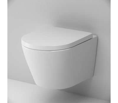 Унитаз подвесной FlashClean с сиденьем микролифт AM.PM Sense C741701SC Белый 