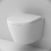 Унитаз подвесной FlashClean с сиденьем микролифт AM.PM Sense C741701SC Белый 