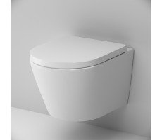 Унитаз подвесной FlashClean с сиденьем микролифт AM.PM Sense C741701SC Белый 