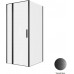 Душевой уголок Allen Brau Priority 90x100 3.31027.BBA + 3.31048.BBA черный браш 