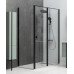 Душевой уголок Allen Brau Priority 90x100 3.31027.BBA + 3.31048.BBA черный браш 