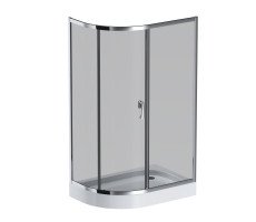 Душевое ограждение 120x80 см, без поддона AM.PM Like W83G-302U120CG Стекло тонированное; профиль хром глянцевый 