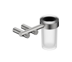 Стакан для зубных щеток с держателем ABBER Osten 316 AA1860BST сталь брашированная 